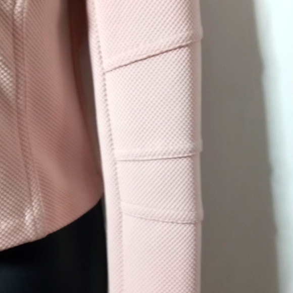 Express Pink Cropped Moto Jacket Size Small Zip Up - Picture 4 of 4